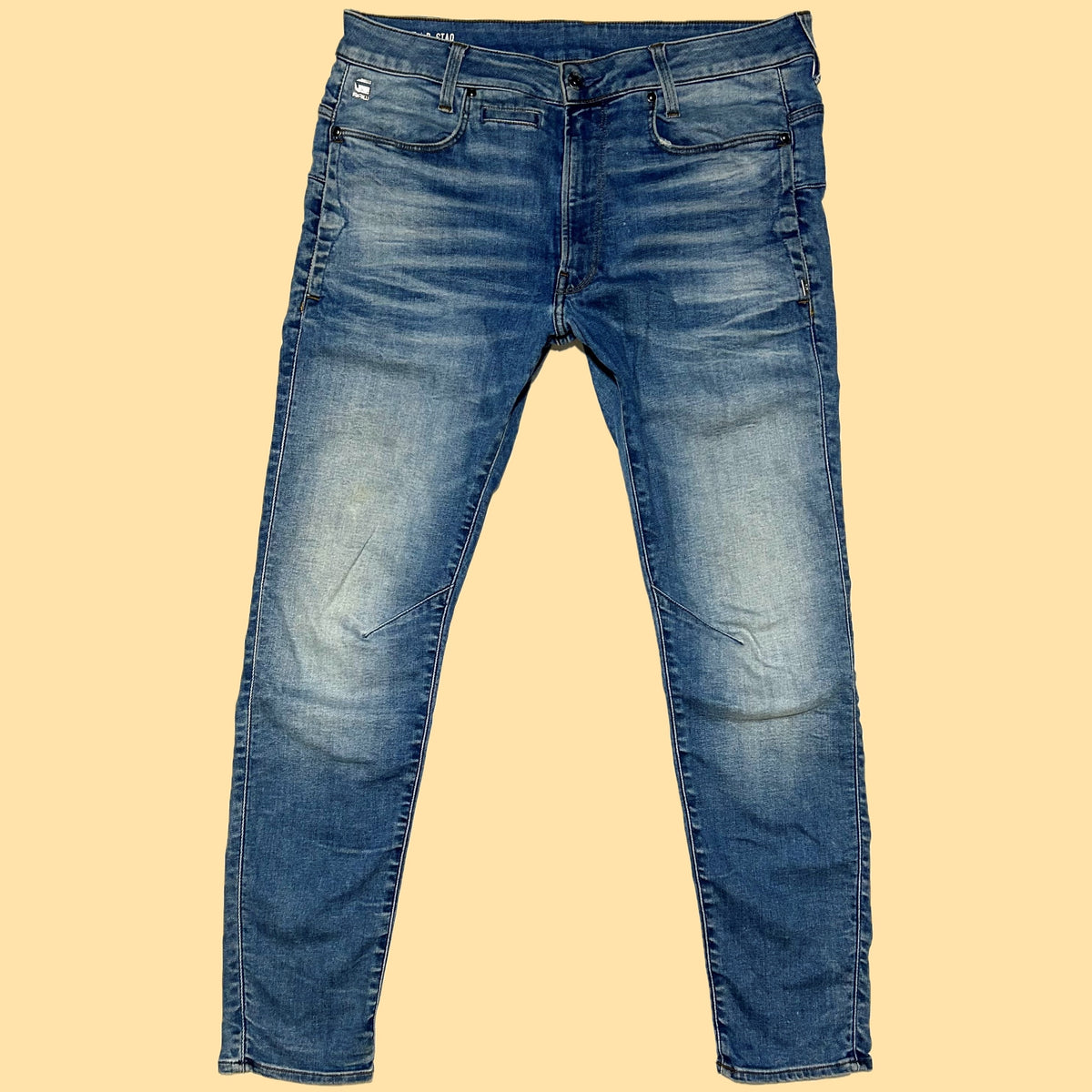 G-Star Raw D-Staq 3D Slim Jeans - 33 x 32 - Blue – Thrifted Greatness