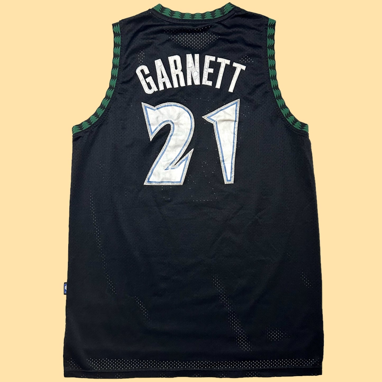 Y2K Adidas Minnesota Timberwolves Kevin Garnett #21 Jersey - 2XL +2" - Black