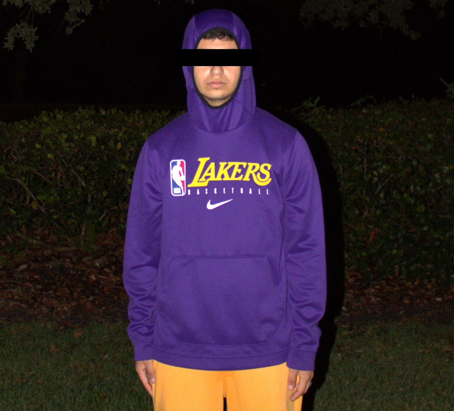 Nike Los Angeles Lakers Spotlight Practice Team-Issued Hoodie - Large