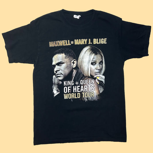 Maxwell & Mary J. Blige King + Queen of Hearts World Tour 2016 T-Shirt - Medium - Black