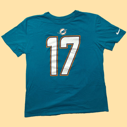 Nike Miami Dolphins Ryan Tannehill #17 Athletic Cut T-Shirt - Large - Teal