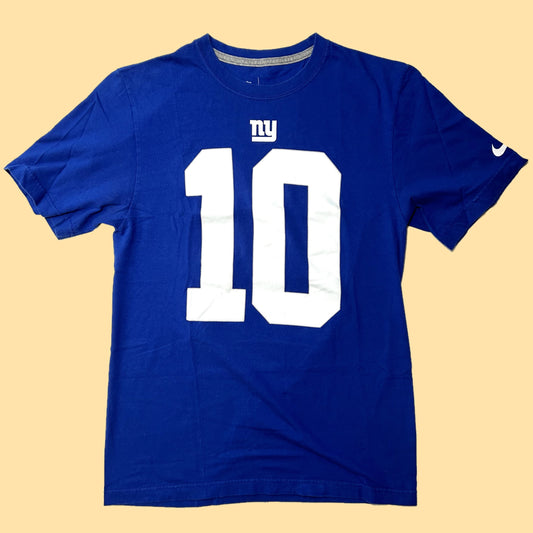 Nike NFL Team Apparel New York Giants Eli Manning #10 T-Shirt - Small - Blue