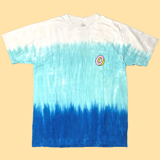 Odd Future Tie-Dye Pocket T-Shirt - Large - Blue / White