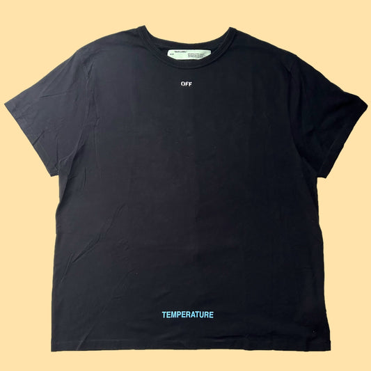 Off-White C/O Virgil Abloh Temperature Pharmaceuticals T-Shirt (Spring/Summer 2018) - Large - Black