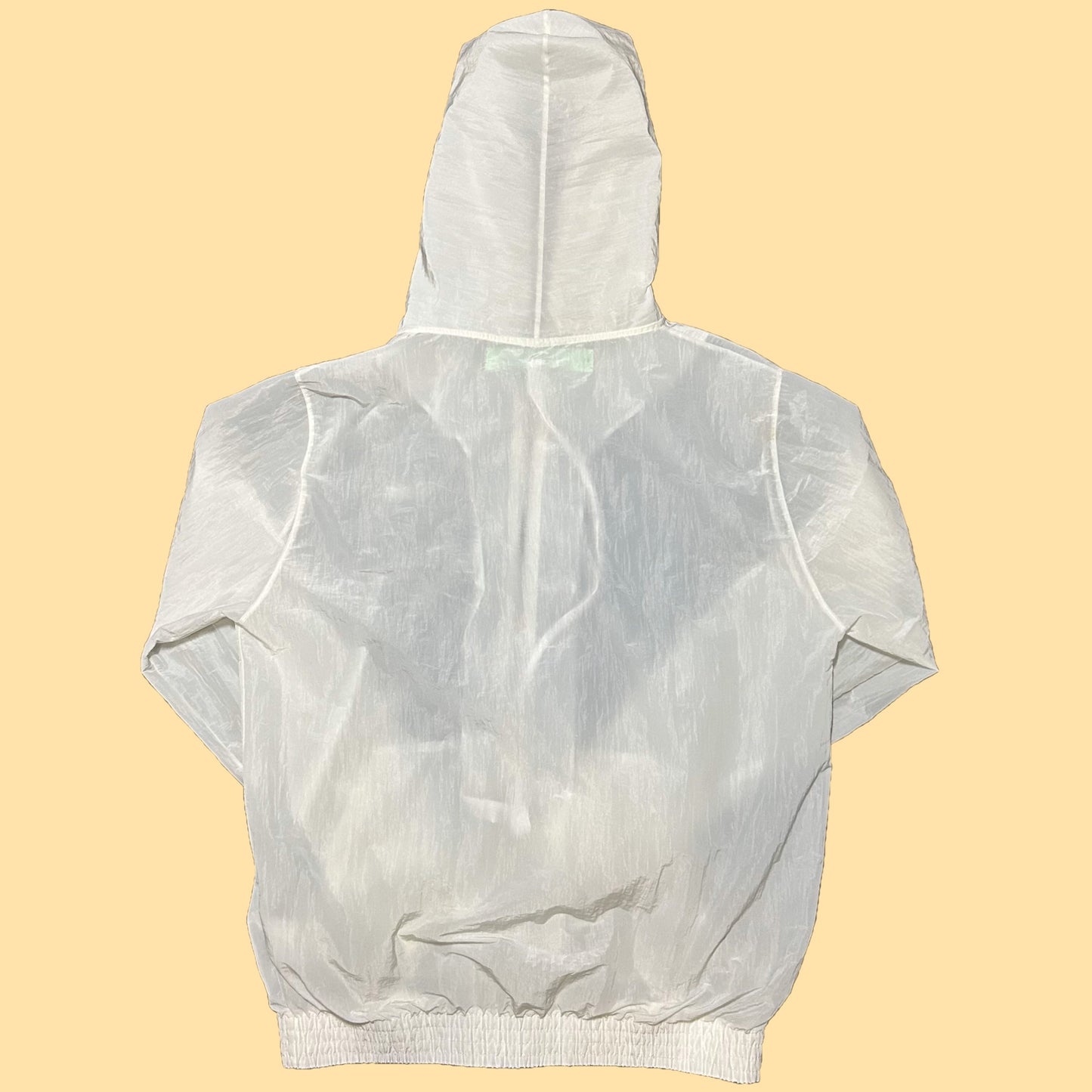 Off-White c/o Virgil Abloh Transparent Nylon Full Zip Ghost Jacket - XL - White - OMBB030S18805008