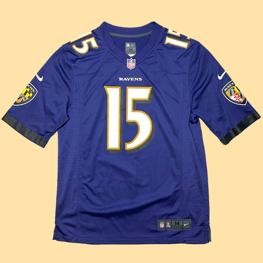 Nike Baltimore Ravens Marquis Brown #15 On Field Jersey - Medium - Purple