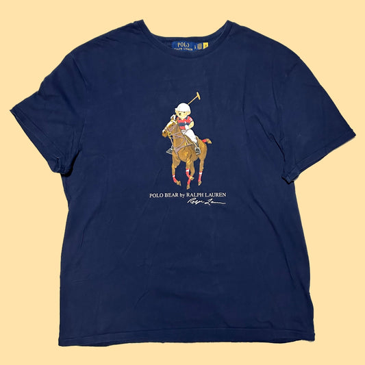 Polo Ralph Lauren Polo Bear and Big Pony T-Shirt - Large - Navy