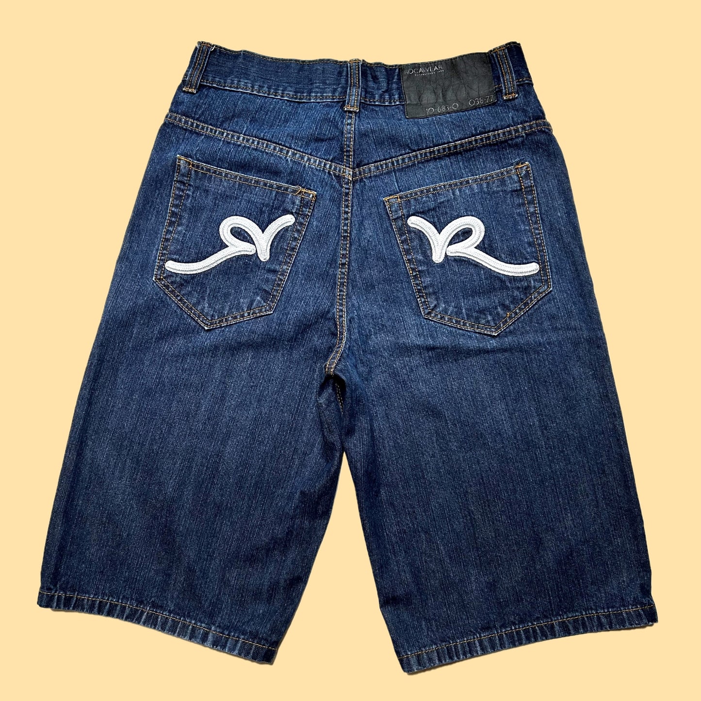 Rocawear Y2K Jean Shorts w/ Embroidered Pockets - 32