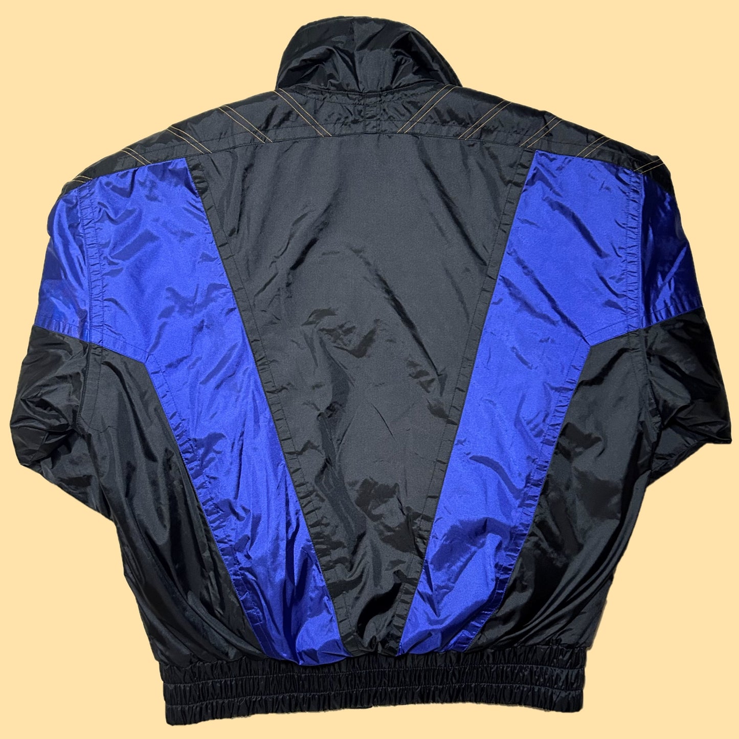 Vintage Solus by Kaelin Solar Padded Ski Jacket 3194 Storm - Large - Indigo / Yellow / Black