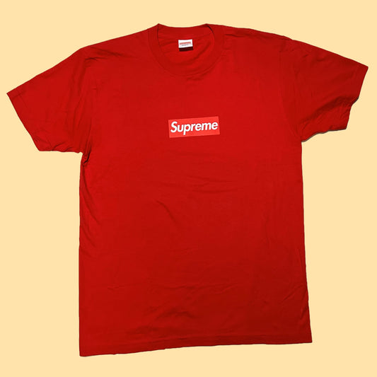 Supreme Box Logo 20th Anniversary T-Shirt (Spring/Summer 2014) - Large - Red