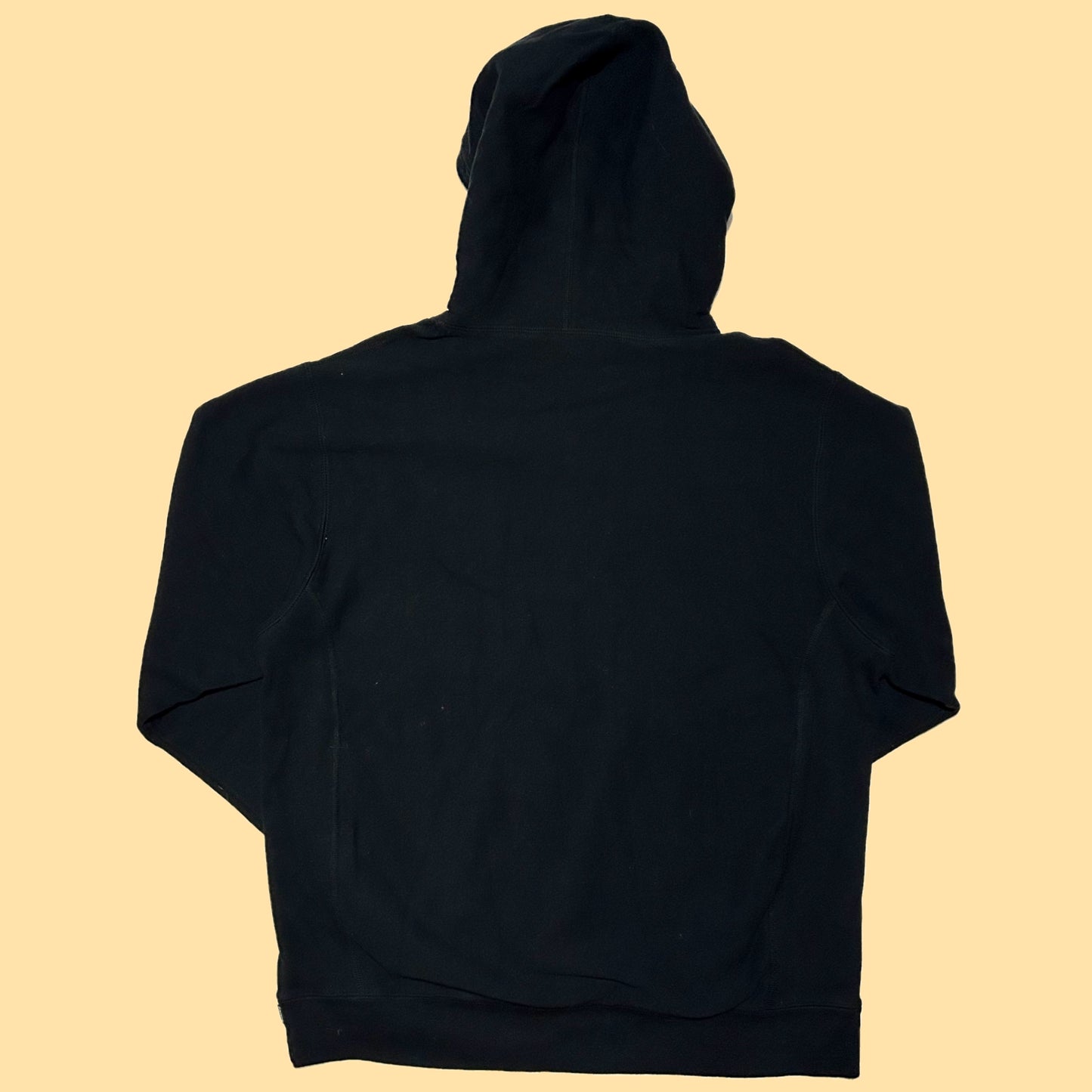 Supreme Cord Collegiate Logo Hooded Sweatshirt (Spring/Summer 2018) - XL - Black