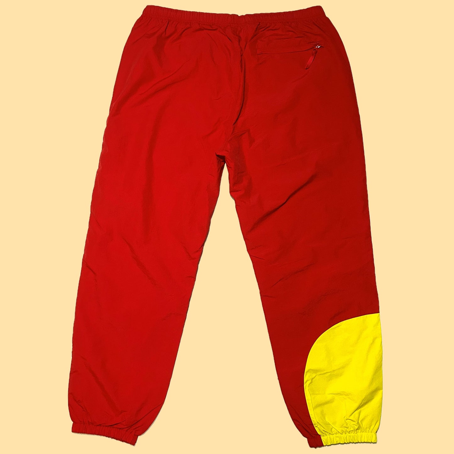 Supreme Corner Arc Track Pants (Spring/Summer 2018) - XL - Red / Yellow