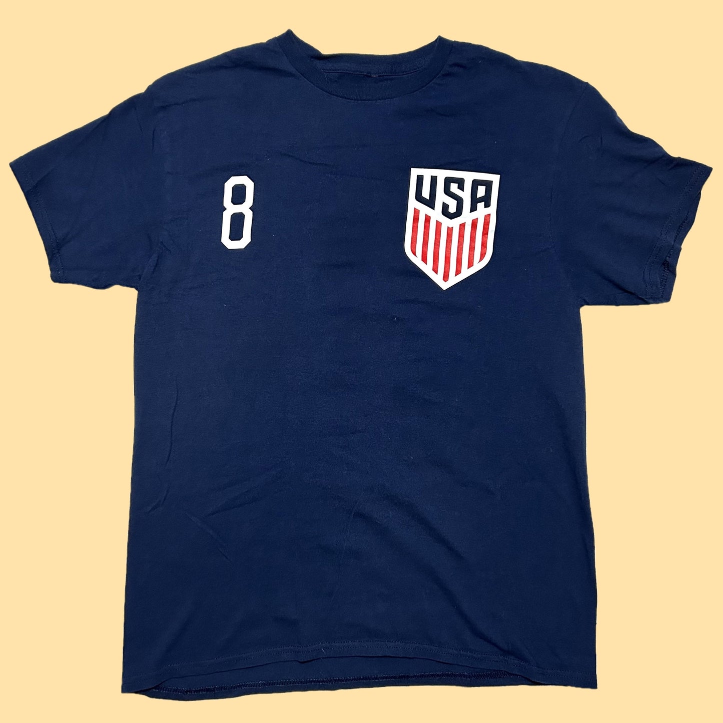 US Men's National Soccer Team Weston McKennie #8 T-Shirt - Medium - Navy