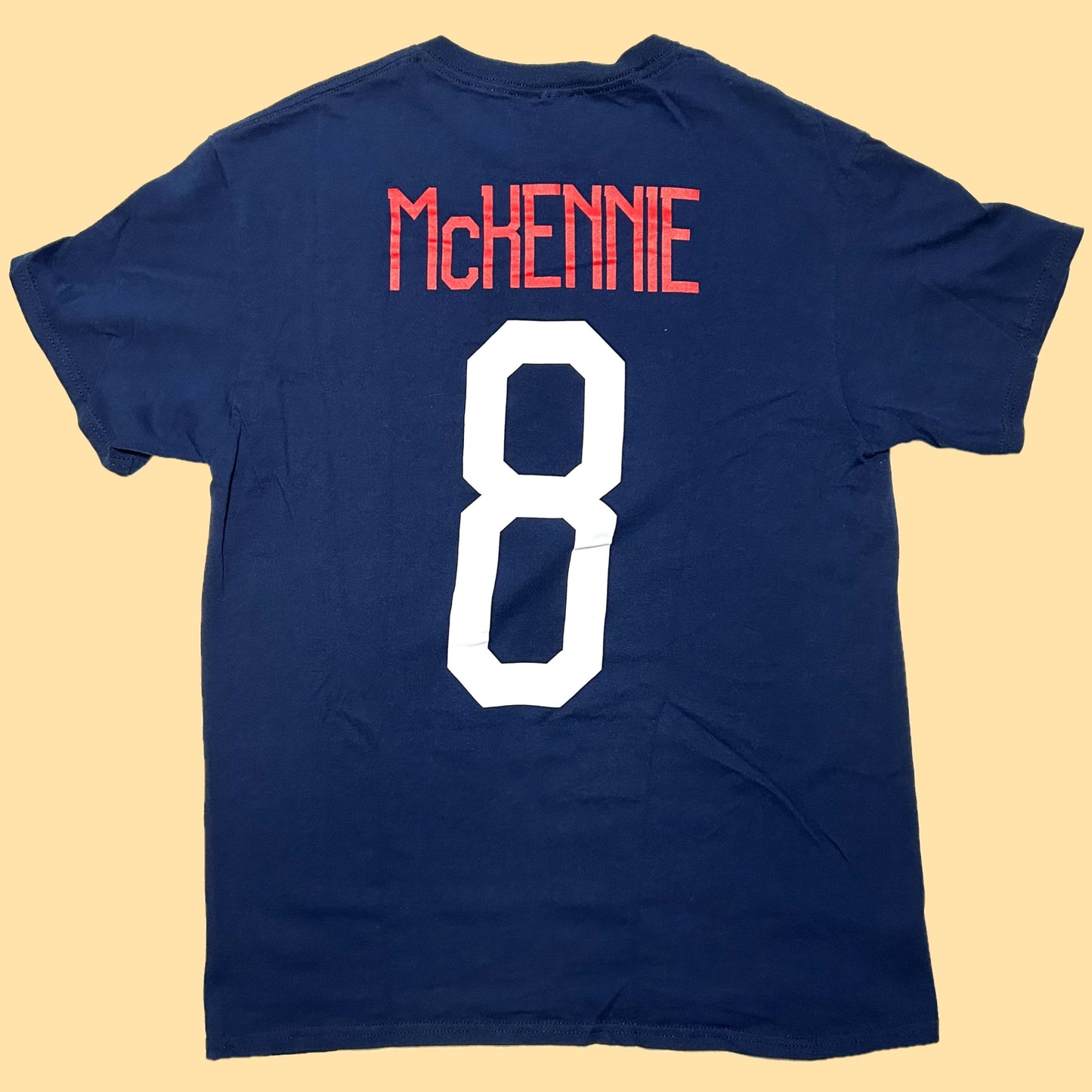 US Men's National Soccer Team Weston McKennie #8 T-Shirt - Medium - Navy