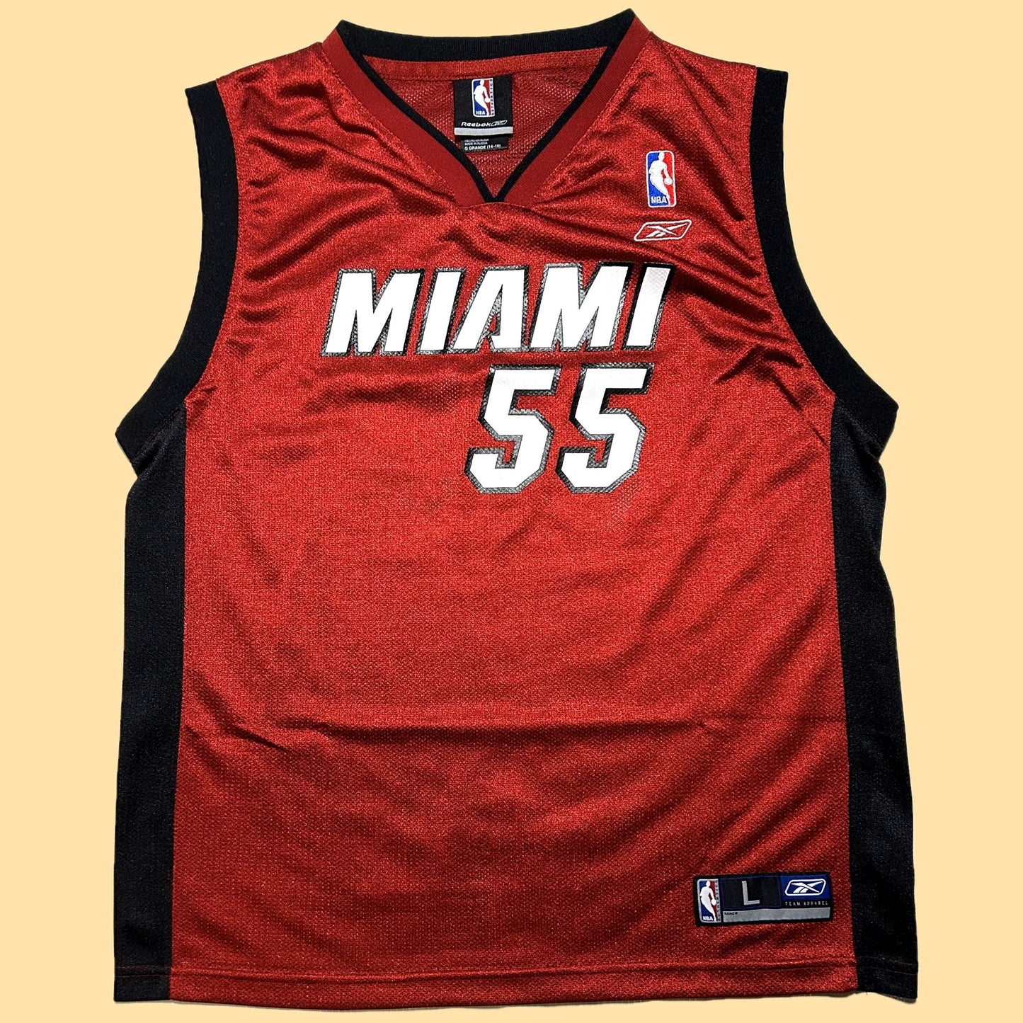 Reebok Miami Heat 2005-2006 Jason "White Chocolate" Williams #55 Jersey - Youth Large - Red