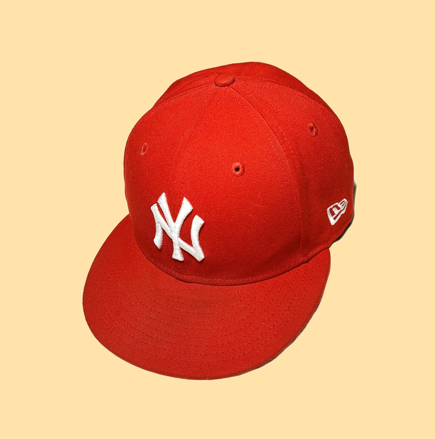 New Era 59fifty New York Yankees Fitted Hat - 7 & 1/4 - Red