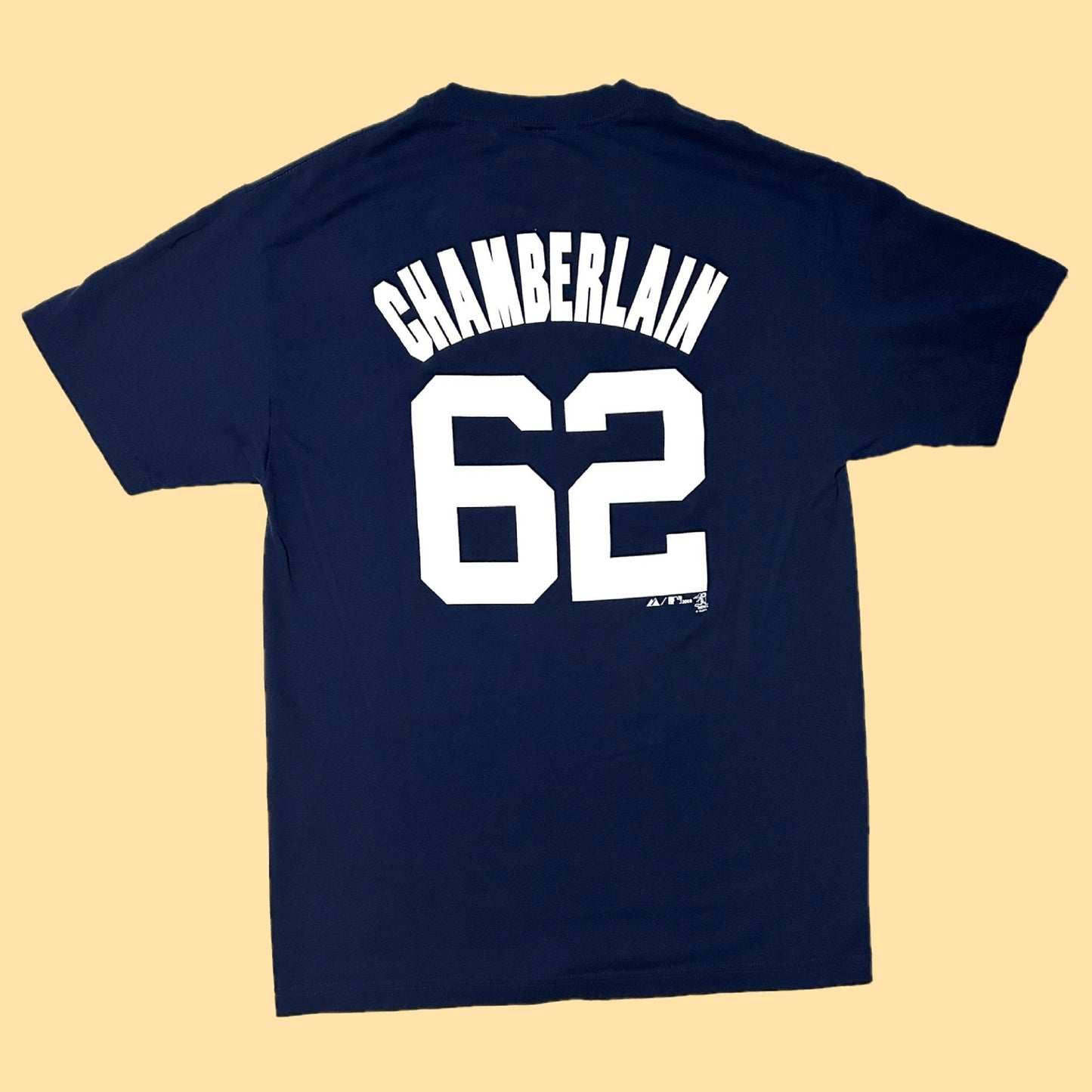 Majestic New York Yankees 2008 Joba Chamberlain #62 T-Shirt - Large - Navy